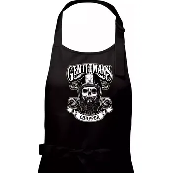 Kuchyňská zástěra Gentlemans Chopper - Dámská zástěra na vaření - Univerzální velikost ( Černá )