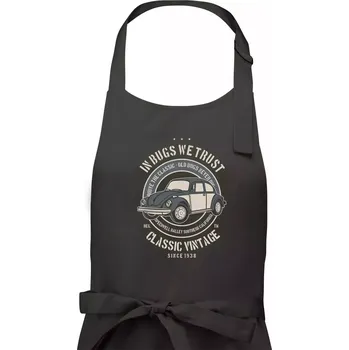 Kuchyňská zástěra In Bugs We Trust - Dámská zástěra na vaření - Univerzální velikost ( Tmavá břidlice (šedá se zeleným nádechem) )