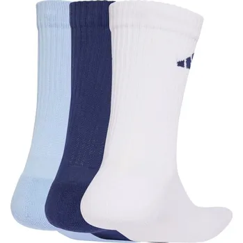 Pánské ponožky adidas 3-Pack Crew Socks Adults Blue/White Bar L 8.5-10