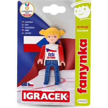 Figurka Igráček Fanynka (Igráček Fanynka - figurka s vlajkou)