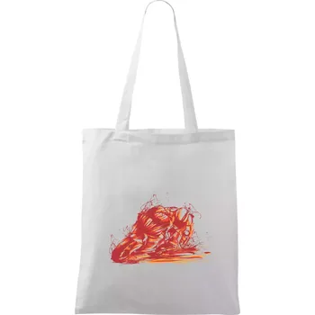 Silniční moto splash - Taška bavlněná - 42 x 38 cm ( Bílá )