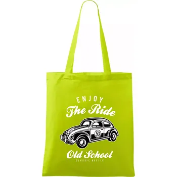 Enjoy The Ride - Taška bavlněná - 42 x 38 cm ( Limetková )