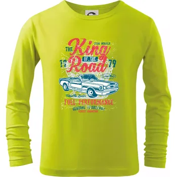 Dětská móda King Of The Road - Triko dětské Long Sleeve - 122 cm/6 let ( Limetková )