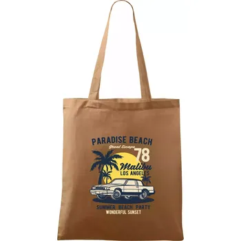 Paradise Beach - Taška bavlněná - 42 x 38 cm ( Cappuccino )