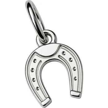 Přívěsek Stříbrný přívěsek Podkova s rytinou