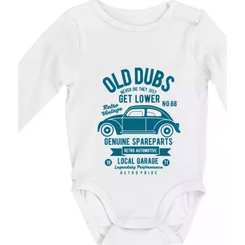 Kojenecký body Old Dubs - Body kojenecké s dlouhým rukávem - Dlouhý r. do 3 měs ( Bílá )