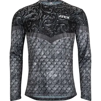 cyklistický dres ATEX Dres s dlouhými rukávy SILVER KNIGHTS XS