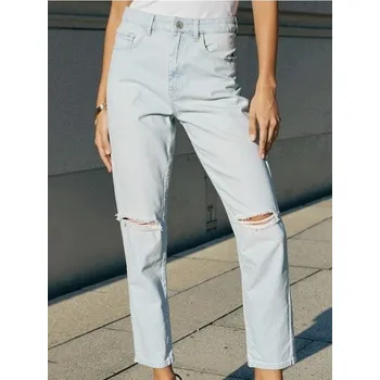 Dámské džíny Sinsay - Džíny střihu high waist mom - modrá - 822DB-05J - 822DB-05J-32