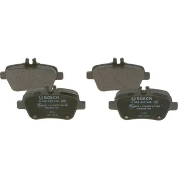 Brzdová destička Sada brzdových destiček, kotoučová brzda BOSCH 0 986 495 348