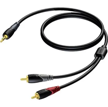 Audio kabel Procab CLA711/5 - Jack 3.5 - 2x RCA - 5m