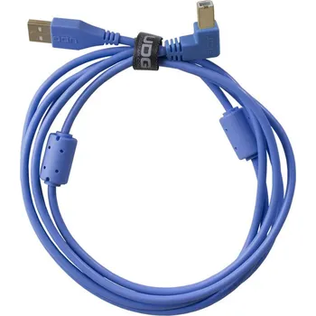 Datový kabel UDG Ultimate Audio Cable USB 2.0 A-B Blue Angled 3m