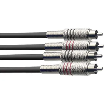 Audio kabel Stagg STC1C, kabel 2x RCA/2x RCA, 1 m