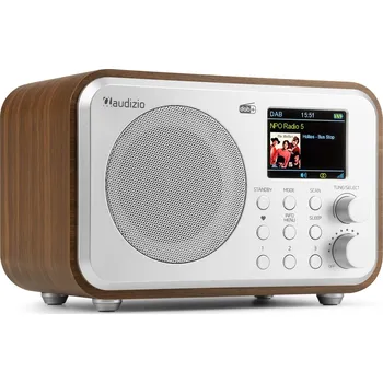 Radiopřijímač Audizio Milan přenosné rádio FM/DAB+ s baterií, stříbrné