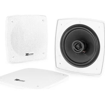 Reprobox Power Dynamics MS70 Marine Speaker Set 2-Way Square 5.25" 100W