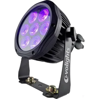 Evolights Glacier 7 LED Par 7x10W RGBWA-UV IP65
