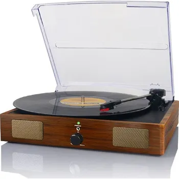 Gramofon Fenton RP106W Retro gramofon s reproduktory, světlé dřevo