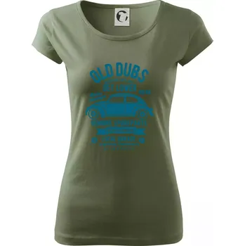 Dámské tričko Old Dubs - Dámské triko Pure - M ( Khaki )