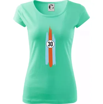 Dámské tričko Vintage Race 30 - Dámské triko Pure - S ( Mátová )