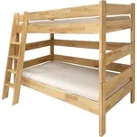Patrová postel Sendy, výška 180 cm, buk