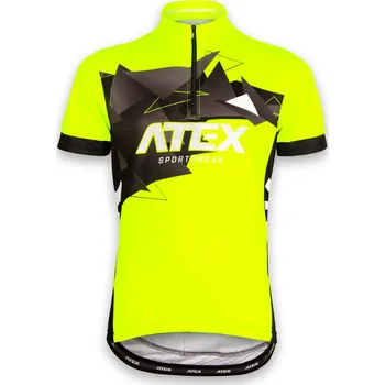 cyklistický dres ATEX Dětský cyklo dres MIKA žlutý 134