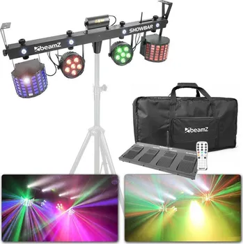 Hudebniny BeamZ Showbar 2X PAR, 2X Butterfly AND R/G Laser DMX IRC