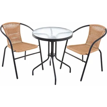 Zahradní sestava Crossheim C25002 Miami Rattan 2 + 1