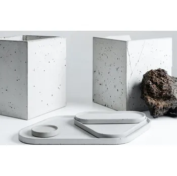 Obeton Betonové tácy Set - přírodní