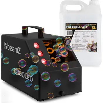 Osvětlovací technika BeamZ B300LED Set výrobníku bublin s náplní 5L