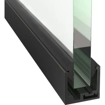 Zábradlí UMAKOV Zasklení pevné - profil U skladaný z dvou částí 20