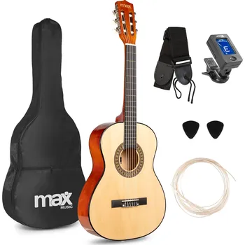 Kytara Max SoloArt Junior 3/4 Classic guitar pack, natural