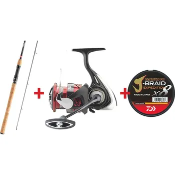 Rybářský prut Zvýhodněný set na Candáty DAIWA "ECONOMY" 2025 - Set s prutem 2,7 m, 7 - 28 g