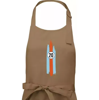 Kuchyňská zástěra Vintage Race 20 - Pánská zástěra na vaření - Univerzální velikost ( Cappuccino )