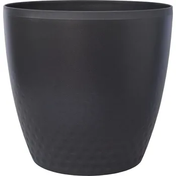 Obal na květináč Plastia Obal Perla - antracit 14 cm