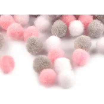 Stuha Bambulka mix barev Ø8 a 10 mm Varianta: 1 (Ø8 mm) růžová sv., Balení: 1 sáček