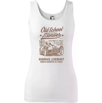 Dámské tričko Old School Road Race Monster - Dámské tílko - XL ( Bílá )