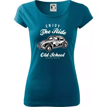 Enjoy The Ride - Dámské triko Pure - L ( Petrolejová )