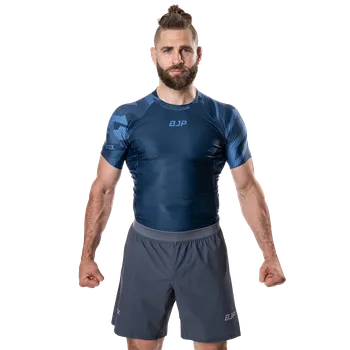 Oblečení pro bojové sporty ATEX Rashguard s krátkými rukávy BJP modrý L