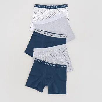 Dětská móda Reserved - Bavlněné boxerky 5‑pack - tmavomodrá - 076FQ-59X - 076FQ-59X-U98