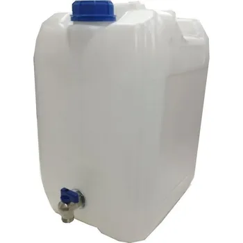 Kanystr Plastový kanystr s kohoutkem V615 bílý 20 l