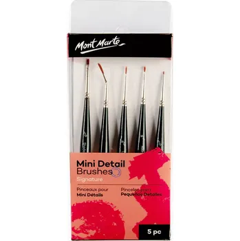 Umělecký štětec Štětce Mont Marte sada mini detail 5ks
