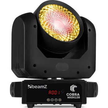Světelný efekt BeamZ Pohyblivá hlava Cobra Wash120 LED s LED kroužkem