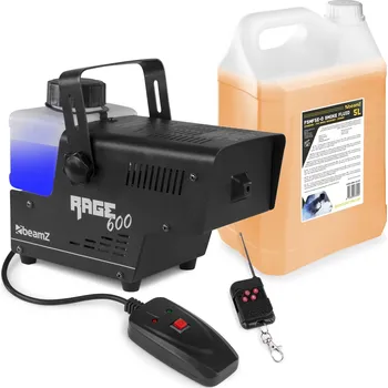 Výrobník mlhy BeamZ RAGE 600 Set výrobníku mlhy 600W s náplní 5L