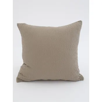 Bytový textil Krepový povlak na polštář Renforcé 40 × 40 cm - Julia šedohnědá