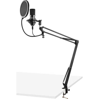 Mikrofon Vonyx CMS300B set studiového USB mikrofonu, černý