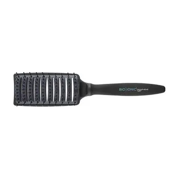 Bio Ionic GrapheneMX Styling Paddle Brush stylingový hranatý kartáč 1 ks, Černá