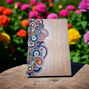 Zápisník art-wood.cz Dřevěný zápisník - Paisley