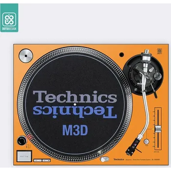 Gramofon Doto Design Skin SL-1200 / 1210 M3D FULL COLORS Sunset Orange