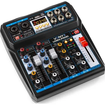 Mixážní pult Vonyx VMM-P500 4-Channel Music Mixer With DSP/USB AND MP3/BT