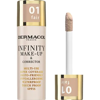 Make-up Dermacol Infinity Multi-Use Super Coverage Waterproof Touch - Vysoce krycí make-up a korektor 20 g - 1.5 Ivory