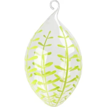 Bytová dekorace Vajíčko s dekorem zelených větviček